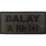 Personel isimlik nakış işleme arma patch peç haki siyah 4x8 cm
