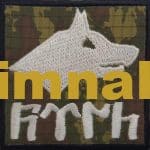 Göktürkçe Kurt Nakış işleme Arma Patch Peç 7x7 cm