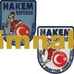 Hakem Referee Türkiye Muaythai Federasyonu Nakış işleme Arma Patch 7.5x9.5 cm