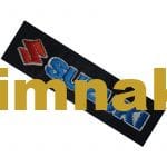 Suzuki Logo Yazı Nakış İşleme Arma Patch Peç 13x3.5 cm