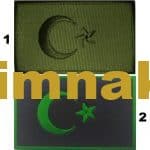 Türkiye Türk bayrak nakış işleme arma patch peç 8x5 cm