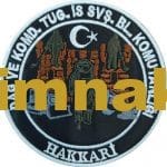 Dağ ve komando tugay komutanlığı nakış işleme arma patch 9x9 cm