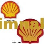 Shell Benzin Nakış İşleme Arma Amblemi Patch peç 4.5x5 cm ve 6.5x7 cm