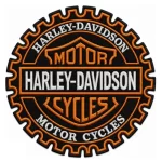 Harley-Davidson Motor Cycles Nakış Arma 9x9 cm & 30x30 cm