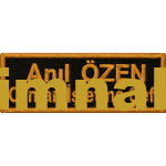 Ormancı isimlik nakış işleme arma patch peç siyah sarı 2.5x9 cm