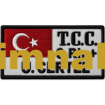 Personel isimliği nakış işleme patch peç 4.5×9 cm