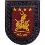 Türk Kara Kuvvetleri Komutanlığı Kauçuk Kabartma mont brovesi 4,5x5,5 cm