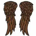 Melek Kanadı Nakış Patch – 6 Renk Seçeneği (1 Çift) - Görsel 5