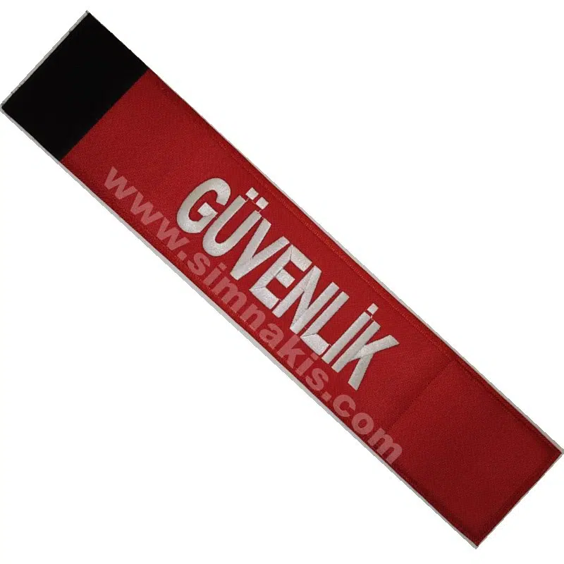 kolluk Güvenlik Nakış Kolluk Kol Bantı 40x8 cm Cırt Bantlı ayarlanabilir - Görsel 1