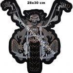 Motorcu mont arması nakış işleme arma patch peç 28x30 cm