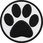 Kedi patisi nakış işleme arma patch peç yama 5,5x5,5 cm