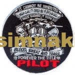 121 Filo Pilot Nakış işleme arma patch peç 9,5x9,5 cm