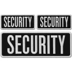 Security Nakış Arması 2 Parça Set 9×3 cm ve 20×7 cm