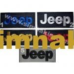 Jeep Nakış İşleme Arması Amblem Patch 8x3,5