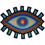 illuminati Göz Nakış işleme Arma Patch Dokuma 10x7,5 cm