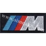 Bmw MM Nakış İşleme Arma Siyah 8x3,5 cm