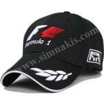 Formula f1 Şapka Kep nakış işlemeli şapka cırt bant ayarlamalı