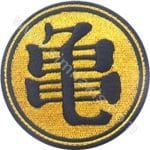 Karekter Logo Nakış işleme Arma Patch siyah sarı 8x8 cm