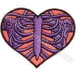 Kalp Sevgi Aşk Karekteri Nakış işleme Arma Patch 10x8 cm