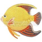 Balık Karekteri Nakış işleme Arma Patch 10x8,5 cm