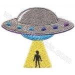Uzaylı Logo Nakış işleme Arma Patch 11x9 cm