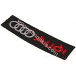 Audi Nakış İşleme Arma Kırmızı Siyah 9x2.5 cm