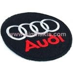 Audi Nakış İşleme Arması Siyah Kırmızı 8x8 cm