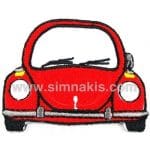 Volkswagen Otomobil Kırmızı Nakış İşleme Arması 11x8,5