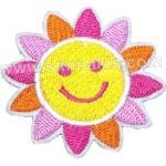 Güneş nakış işleme arma patch 9x8 cm