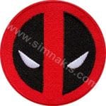 Deadpool Gözler nakış işleme arma patch 8x8 cm