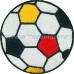 Futbol Topu Renkli nakış işleme arma patch 7x7 cm