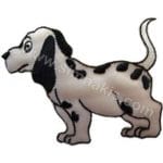 Köpek Dog nakış işleme arma patch 10x8 cm