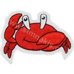 Yengeç nakış işleme arma patch 10x7,5 cm