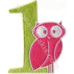 1 Baykuş nakış işleme arma patch 10x8 cm