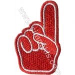 Parmak nakış işleme arma patch 8x5 cm