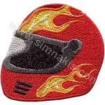 Motor Kaskı nakış işleme arması patch peç 8x8.5 cm