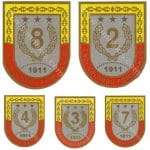 Miğfer çıkarma baskı etiket kolordu komutanlığı armaları 5,5x4,5 cm