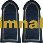 Zabıta Amir Apoleti Sim Gümüş Nakış işleme 1.çift 13x6 cm