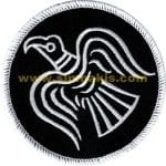 Karakter Logo nakış işleme arma siyah 8x8 cm