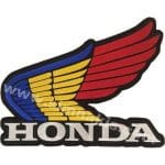 Honda nakış işleme arma patch peç 12x8 cm ve 26x18 cm