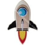 Uzay mekiği roket nakış işleme arma patch peç 10x6.5 cm