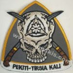 Petiki tirsia kali nakış işleme arma patch 10x9,5 cm