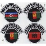Yabancı Devlet Askeri Eğitim Bayrağı Nakış işleme