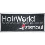 Hairwold istanbul nakış işlem arma patch 10x4 cm
