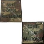 Şehit Ömer Halisdemir ve Şehit Fırat Çakıroğlu nakış arma patch 10x10 cm