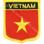 Vietnam Nakış İşleme Bayrak 8x6.5 cm