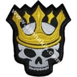 Kurukafa Taç Nakış işleme Arma Patch Dokuma 8x7 cm