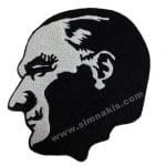 Atatürk nakış işleme arma patch 6x6 cm