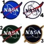 Nasa Logo Nakış İşleme Arma Amblem Patch 8x6,5 cm