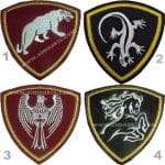 Aslan at kartal kertenkele hayvan nakış işleme aram patch peç 8x8 cm